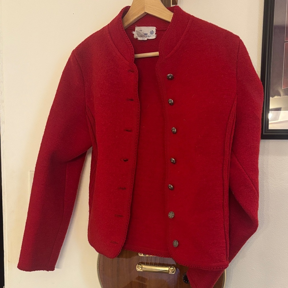 Deans of Scotland Red Wool Jacket